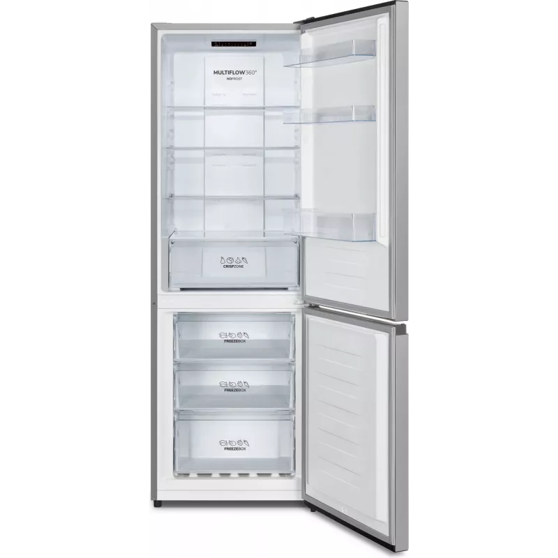 Gorenje NRK6182PS4 Laisvai pastatomas šaldytuvas-šaldiklis 292 L Pilka