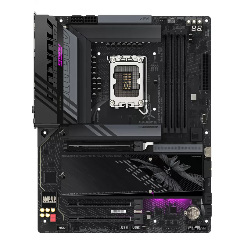 Motininė plokštė GIGABYTE Z890 AORUS ELITE WIFI7, Intel Z890 mikroschemų rinkinys, LGA 1851, ATX, DDR5, 4x DIMM, 4x M.2, Wi‑Fi 7, 2.5Gb LAN