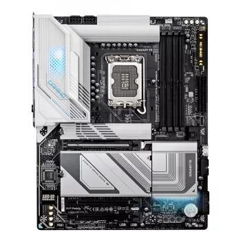 GIGABYTE Z890 GAMING X WIFI7 pagrindinė plokštė – palaiko Intel Core Ultra (2 serija) procesorius, 16+1+2 fazių VRM, iki 8800MHz DDR5 (OC), 1xPCIe 5.0 + 3xPCIe 4.0, Wi-Fi 7, 2.5GbE LAN, USB 4