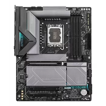 GIGABYTE Z890 EAGLE WIFI7 pagrindinė plokštė – palaiko Intel Core Ultra (2 serijos) procesorius, 14+1+2 fazių VRM, iki 8800MHz DDR5 (OC), 1xPCIe 5.0 + 3xPCIe 4.0, Wi-Fi 7, 2.5GbE LAN, USB 4