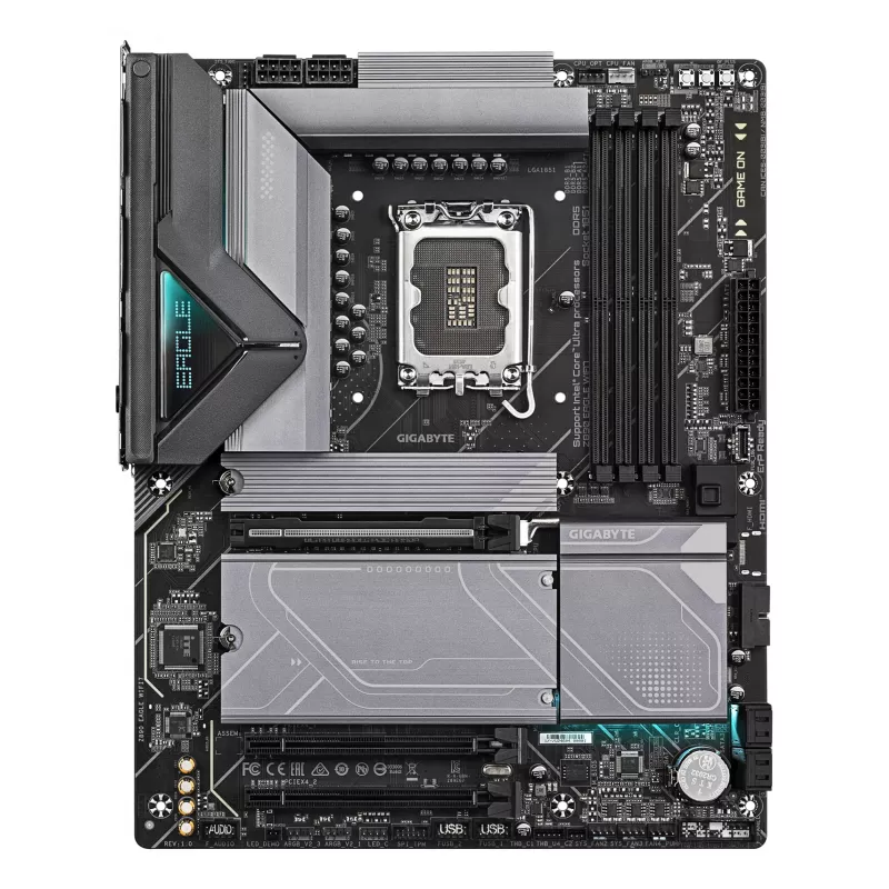 GIGABYTE Z890 EAGLE WIFI7 pagrindinė plokštė – palaiko Intel Core Ultra (2 serijos) procesorius, 14+1+2 fazių VRM, iki 8800MHz DDR5 (OC), 1xPCIe 5.0 + 3xPCIe 4.0, Wi-Fi 7, 2.5GbE LAN, USB 4