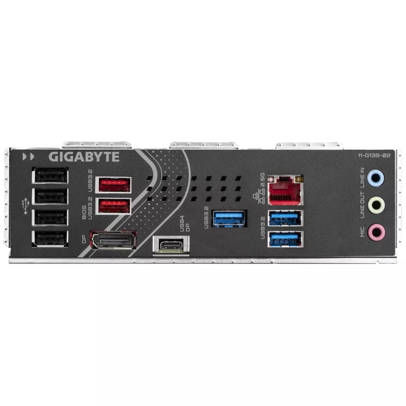 GIGABYTE Z890 EAGLE pagrindinė plokštė – palaiko Intel Core Ultra (2 serijos) procesorius, 14+1+2 fazių VRM, iki 8800MHz DDR5 (OC), 1xPCIe 5.0 M.2 + 3xPCIe 4.0 M.2, 2.5GbE LAN, USB4