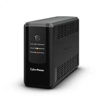 Nepertraukiamo maitinimo šaltinis CYBERPOWER UT650EG, linijinis-interaktyvus UPS, 0,65 kVA (360 W), 3x E tipo lizdai, AVR, sinusinė banga