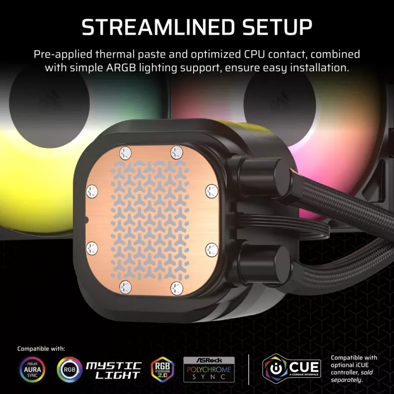 CORSAIR CPU aušintuvas - Nautilus 360 RS ARGB skystinis aušintuvas