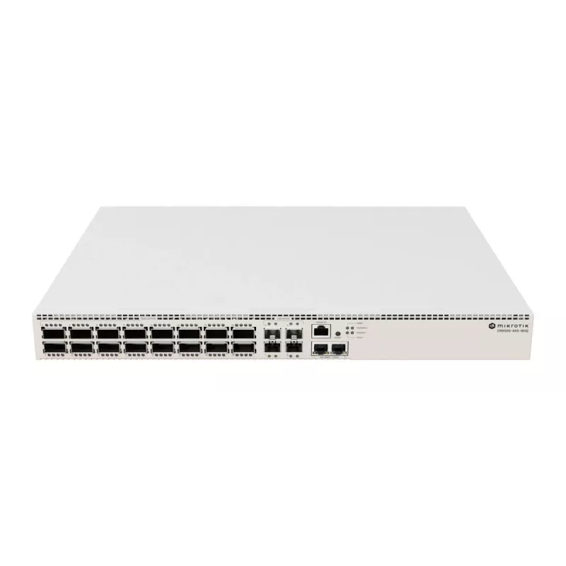 MIKROTIK Cloud Router Switch CRS520-4XS-16XQ-RM – 16x 100GbE QSFP28, 4x 25GbE SFP28, 4 GB RAM