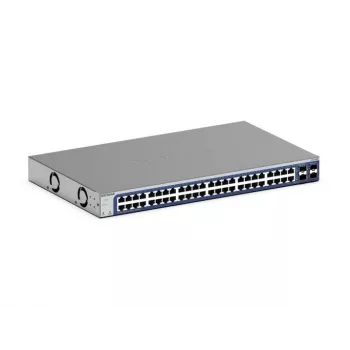 NETGEAR GS748Tv6 48 prievadų valdomas Gigabit Ethernet (10/100/1000) jungiklis, juodas/pilkas