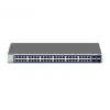 NETGEAR GS748Tv6 48 prievadų valdomas Gigabit Ethernet (10/100/1000) jungiklis, juodas/pilkas