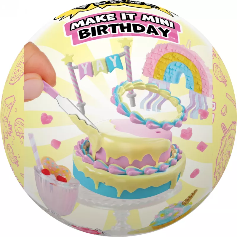 Miniverse Make It Mini Birthday, 8 m., Įvairiaspalvis, Plastikas, Derva