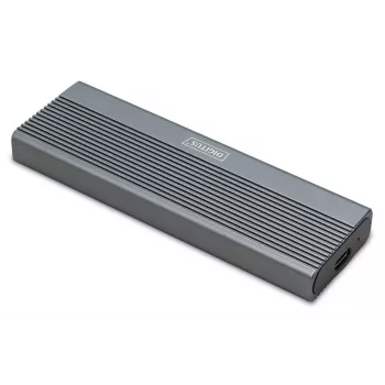 DIGITUS USB išorinis kietojo disko dėklas – NVMe 10Gbps USB3.1 Gen2 aliuminis be įrankių