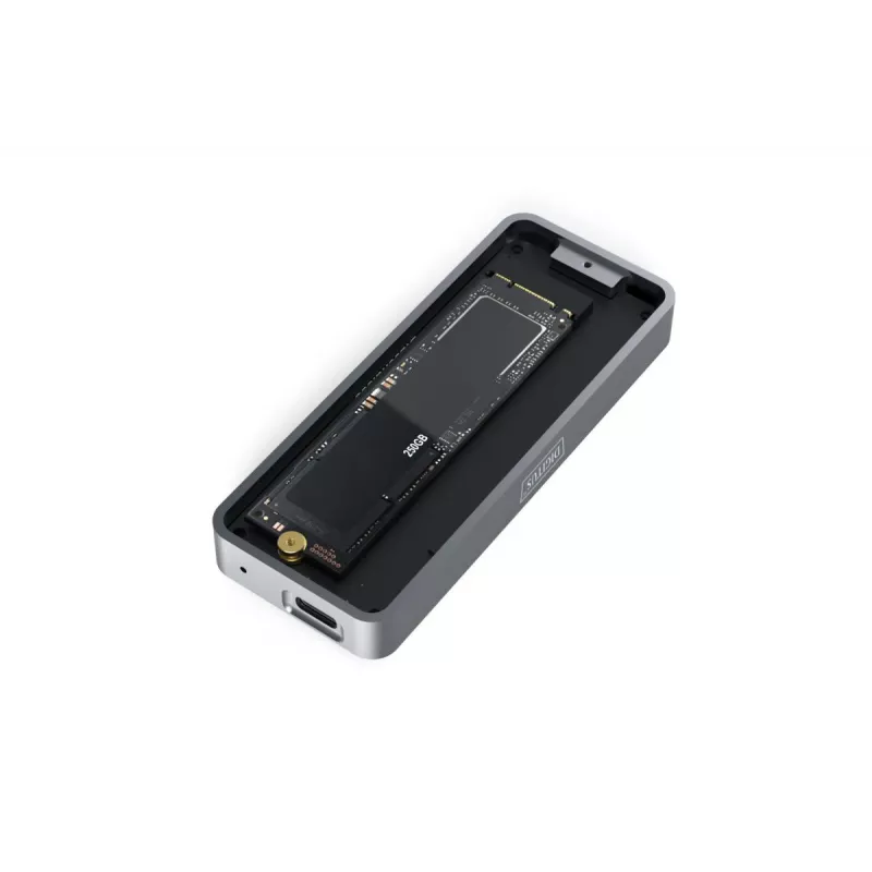 DIGITUS išorinis USB dėklas NVMe SSD – 20Gbps USB 3.2 Gen 2x2 aliuminis