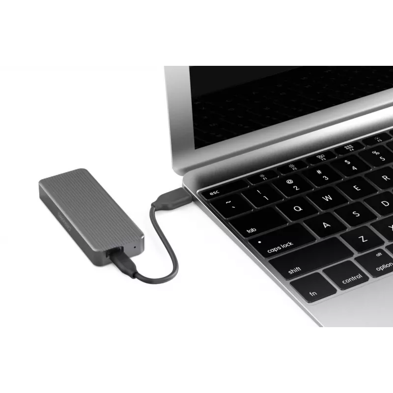 DIGITUS išorinis USB dėklas NVMe SSD – 20Gbps USB 3.2 Gen 2x2 aliuminis