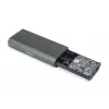 Digitus DA-71158 išorinis M.2 NVMe SSD dėklas USB 4.0 40 Gbps aliuminis be įrankių