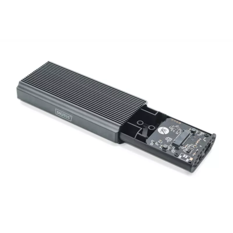 Digitus DA-71158 išorinis M.2 NVMe SSD dėklas USB 4.0 40 Gbps aliuminis be įrankių