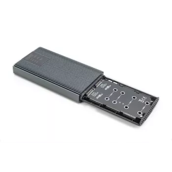DIGITUS NVMe Clonestation – nešiojama NVMe 20 Gbit/s USB 3.2 Gen2 aliumininė kopijavimo stotelė