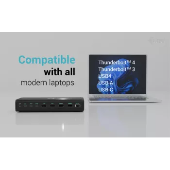 i-tec Universal 6x 4K/60Hz dokų stotelė su 140W įkrovimu