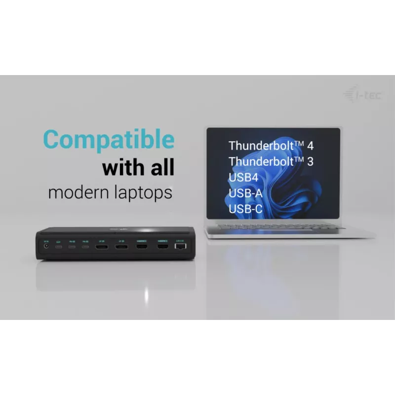 i-tec Universal 6x 4K/60Hz dokų stotelė su 140W įkrovimu