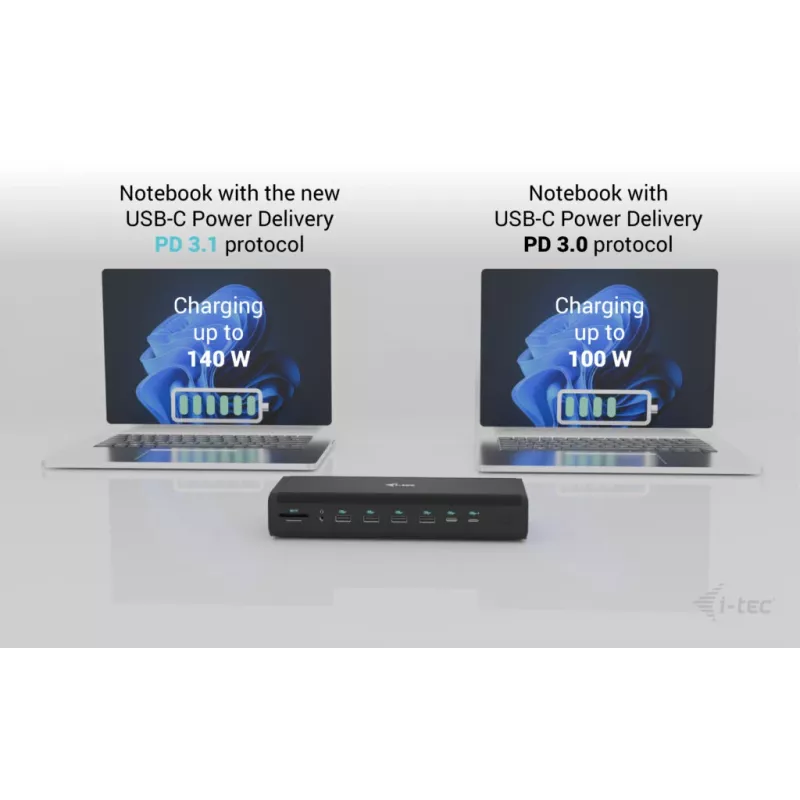 i-tec Universal 6x 4K/60Hz dokų stotelė su 140W įkrovimu