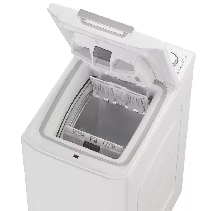 Candy TCA274TM4-S Skalbimo mašina su viršutiniu pakrovimu 7 kg 1200 aps./min Balta