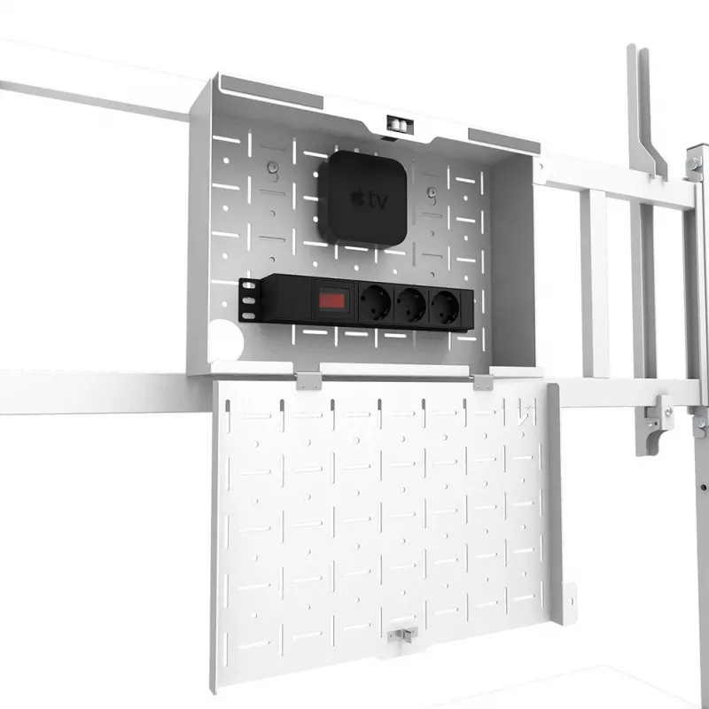 Neomounts FL50-575WH1 TV vežimėlis 65-115 colių – greitas montavimas – TÜV