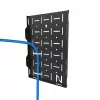 Neomounts AWL05-750BL AV lentyna aparatūrai – universali, sieninė, iki 10 kg, juoda, plieninė, 204 mm