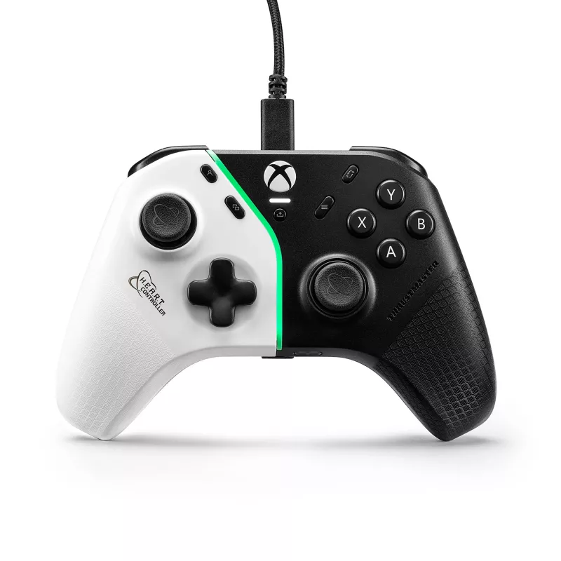 Thrustmaster H.E.A.R.T. juodas, baltas USB žaidimų pultas PC, Xbox One, Xbox One S, Xbox One X