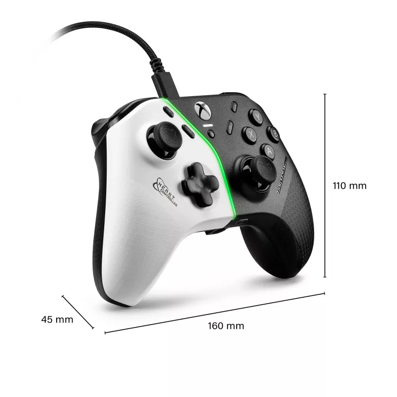Thrustmaster H.E.A.R.T. juodas, baltas USB žaidimų pultas PC, Xbox One, Xbox One S, Xbox One X