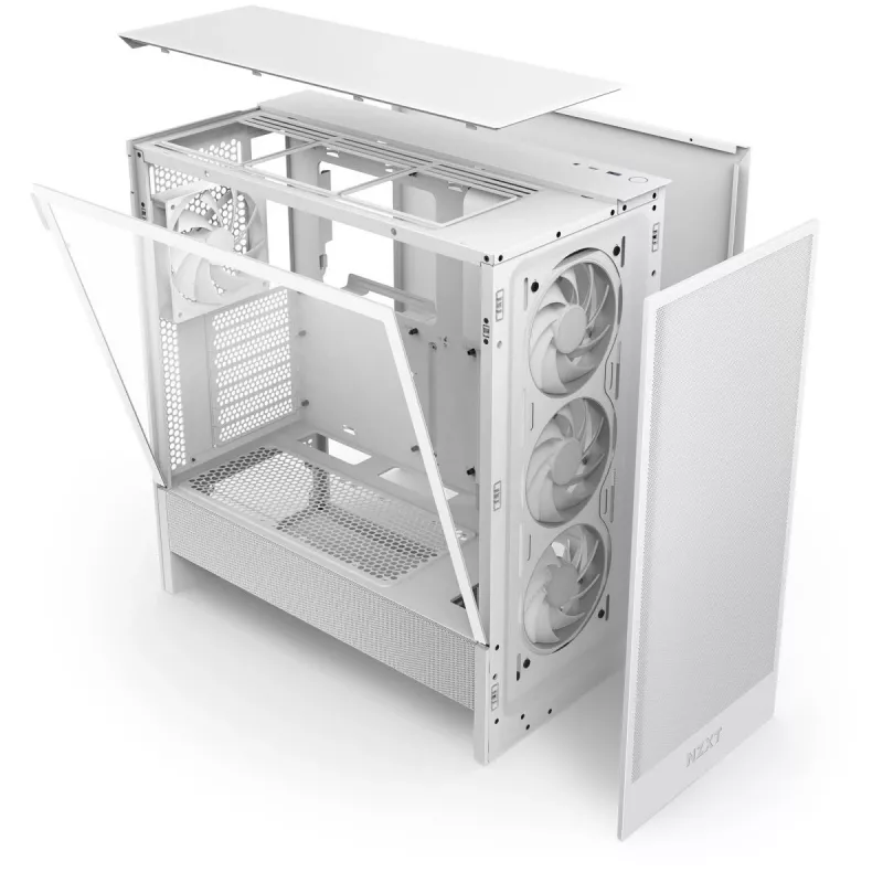 NZXT H7 Flow 2024 Mid Tower korpusas baltas