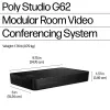 HP Poly Studio G62 vaizdo konferencijų sistema su tvirtinimo plokštės rinkiniu