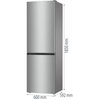 Gorenje NRK61CS2XL4 Laisvai pastatomas šaldytuvas 300 L Pilka