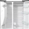 Gorenje Side by side NRR9185ESXL BK065B, laisvai pastatomas, amerikietiškos durelės, pilka, LED, plienas, stiklas