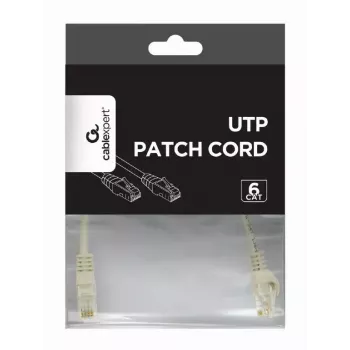 Patch laidinis kabelis GEMBIRD PP6U-CU-0.25M RJ45 Cat.6 0,25 m pilkas