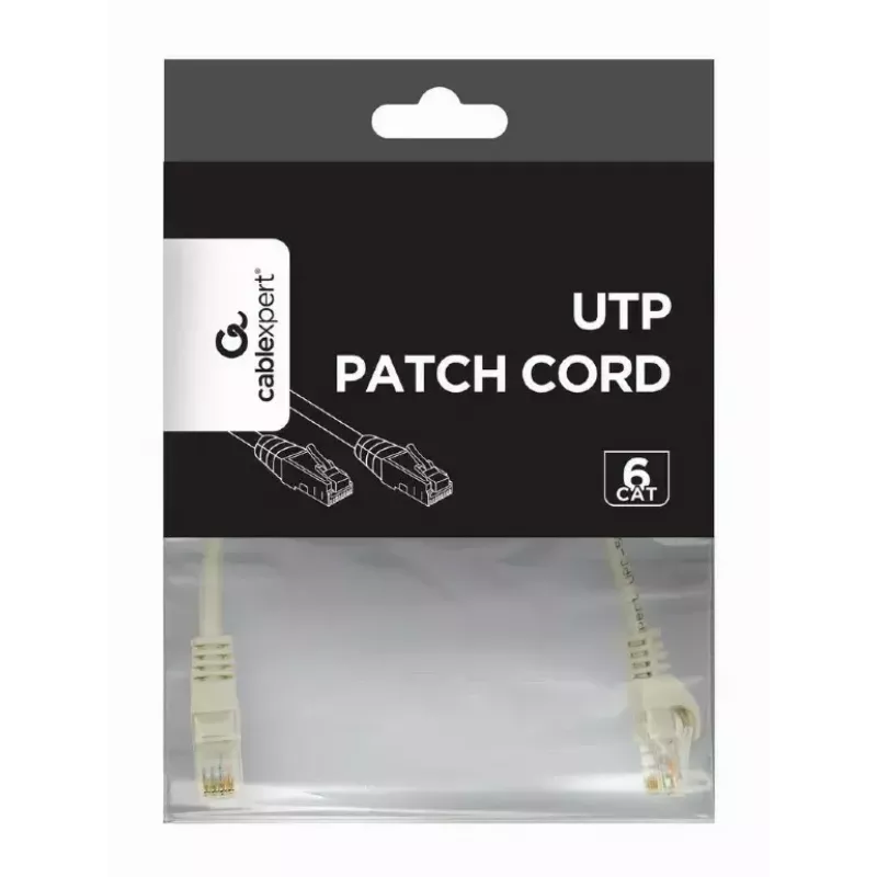 Laidas GEMBIRD PP6U-CU-7.5M, RJ45, Cat.6, 7,5 m, pilkas
