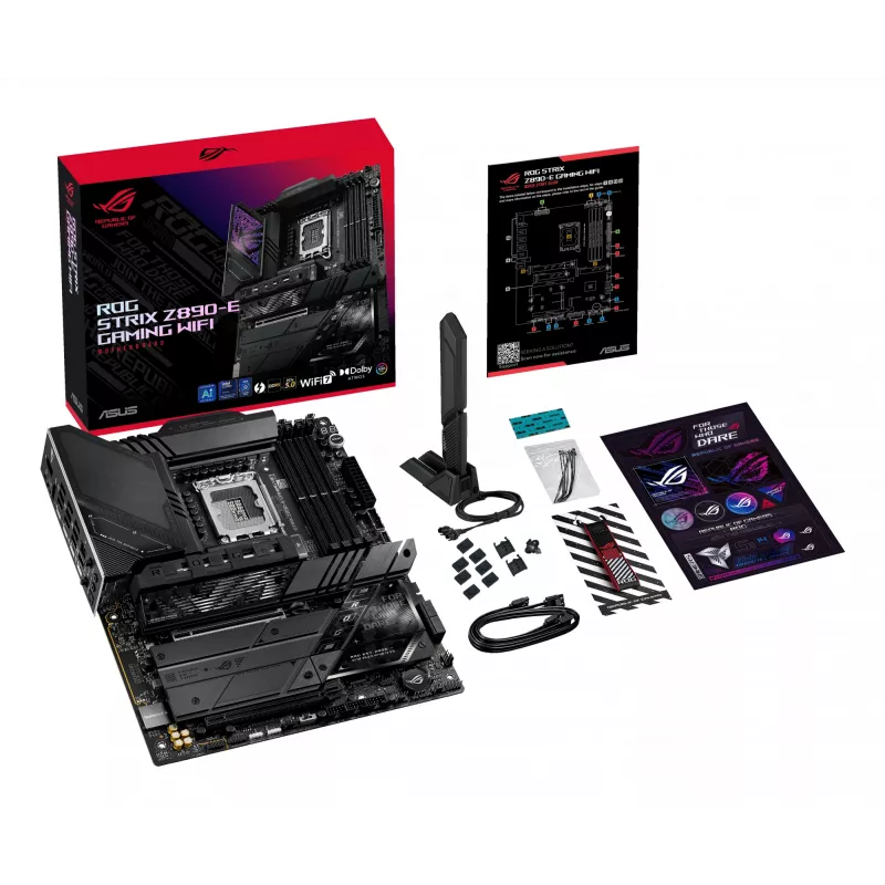 ASUS ROG STRIX Z890-E GAMING WIFI pagrindinė plokštė Intel Z890 LGA 1851 (Socket V1) ATX