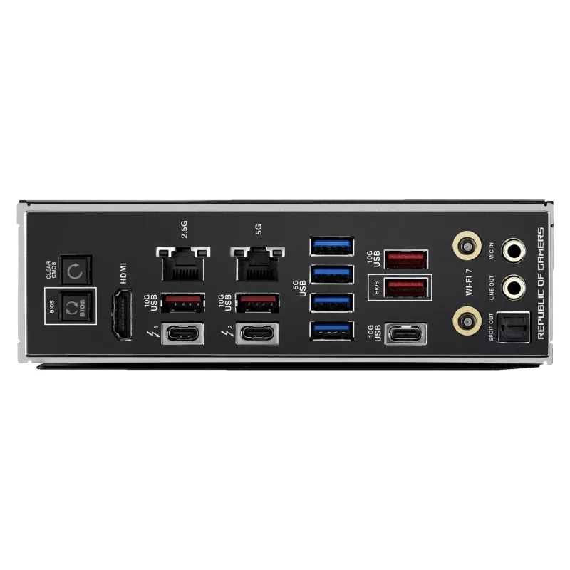 Motininė plokštė ASUS ROG MAXIMUS Z890 HERO – Intel Z890, LGA 1851, ATX, DDR5, 4 DIMM, 6x M.2, Wi‑Fi 7, 2.5Gb LAN