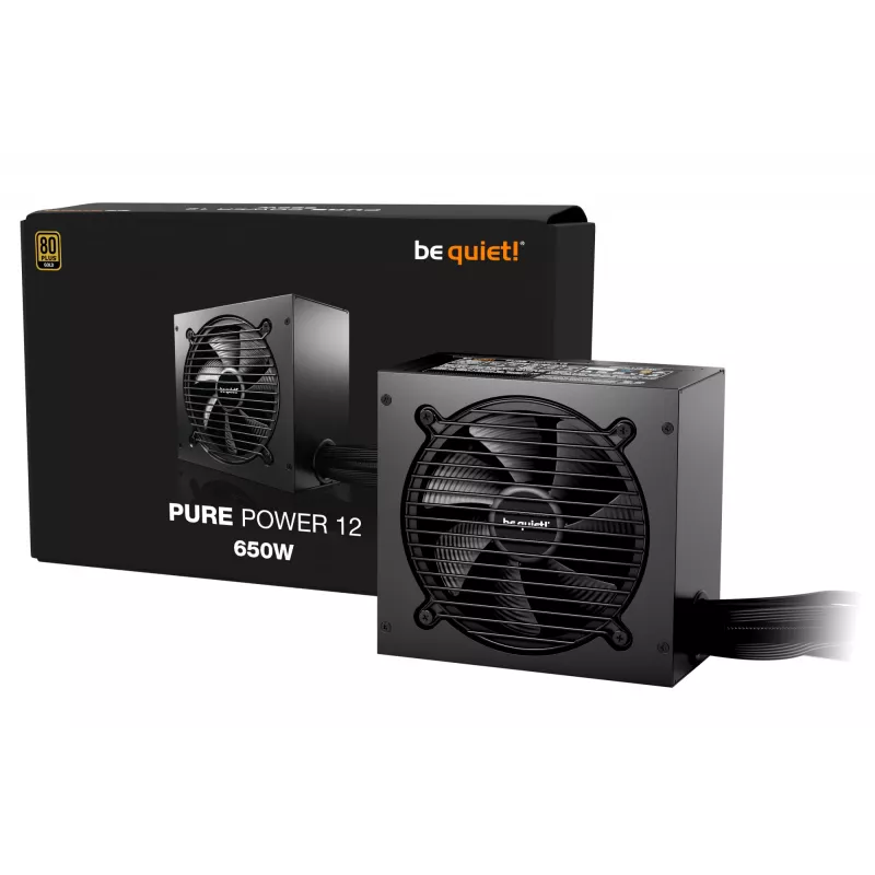 be quiet PURE POWER 12 650W maitinimo blokas 20+4 pin ATX ATX juodas