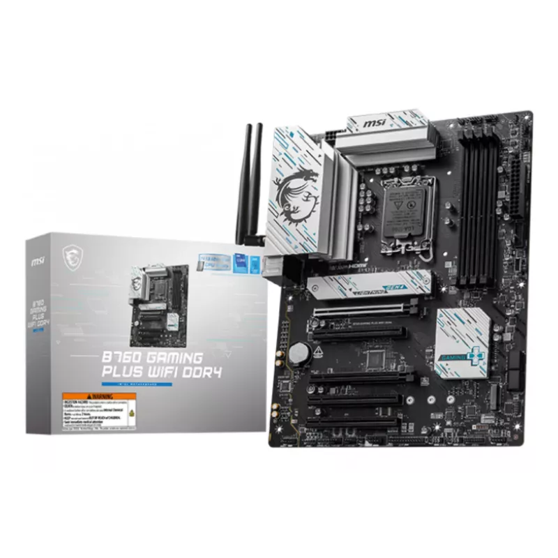 MSI B760 GAMING PLUS WIFI DDR4 pagrindinė plokštė Intel B760 LGA 1700 ATX