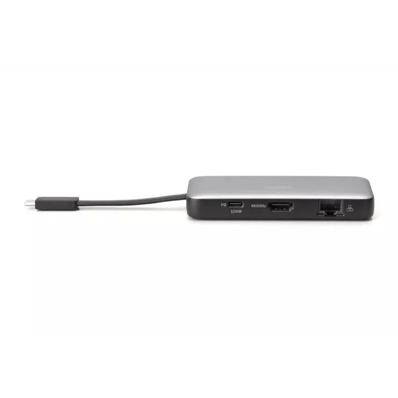 DIGITUS USB-C kelioninė stotelė, 7 prievadai - HDMI / 2x USB-A 3.2 Gen 1 / GbE / SD / MicroSD - 100W USB-C Power Delivery