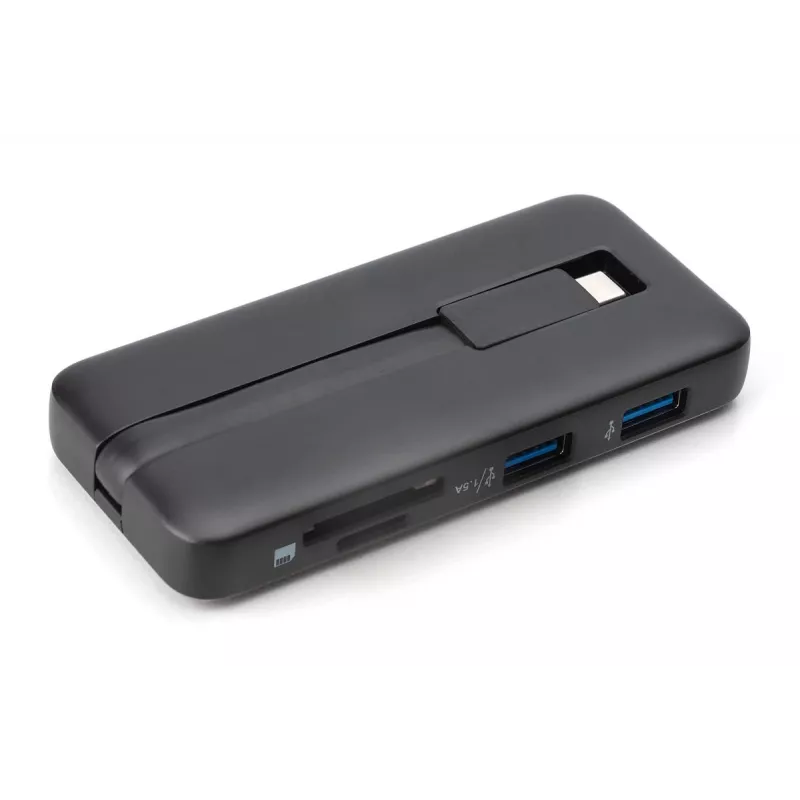 DIGITUS USB-C kelioninė stotelė, 7 prievadai - HDMI / 2x USB-A 3.2 Gen 1 / GbE / SD / MicroSD - 100W USB-C Power Delivery