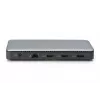DIGITUS USB-C dokavimo stotelė, 11 prievadų - 2x HDMI / DP / 2x USB-A 3.2 Gen 2 / USB-C 3.2 Gen 2 / GbE / SD / MicroSD / DC-Jack - 150 W maks / 3.5 mm