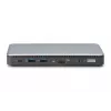 DIGITUS USB-C dokavimo stotelė, 11 prievadų - 2x HDMI / DP / 2x USB-A 3.2 Gen 2 / USB-C 3.2 Gen 2 / GbE / SD / MicroSD / DC-Jack - 150 W maks / 3.5 mm