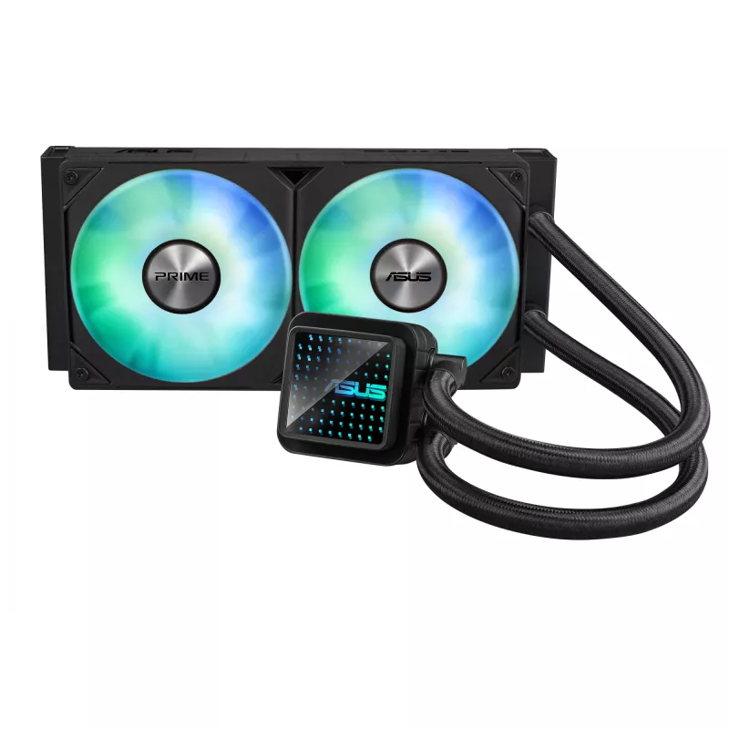 ASUS Prime LC 240 ARGB skysčio aušintuvas 240 mm, ARGB ventiliatoriai, juodas