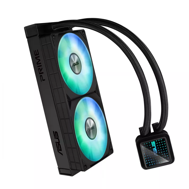 ASUS Prime LC 240 ARGB skysčio aušintuvas 240 mm, ARGB ventiliatoriai, juodas