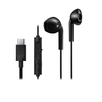 JVC Type C In Ear Wired Black – laidinės ausinės su USB-C, juodos