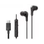 Laidinė ausinė JVC HA-FR9UC su USB-C, 9,2 mm tvarkyklės, 5–22000 Hz, įmontuotas mikrofonas ir valdymas, 1,2 m laidas, juoda