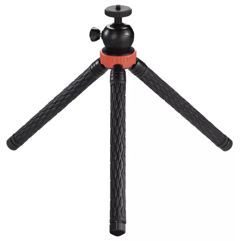 Trikojis Hama Traveller Pro išmaniesiems telefonams / veiksmo kameroms, 3 kojos, juoda, raudona