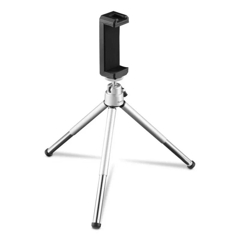 Hama Fancy 2in1 Mini Trikojis Mobiliesiems Telefonams ir Fotoaparatams (¼), Kelioninis Trikojis, 16 cm, sidabrinis