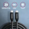 Axagon BUCM32-CM05AB SPEED+ USB-C <> USB-C 20Gbps/100W laidas 0,5 m