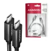 Axagon BUCM32-CM05AB SPEED+ USB-C <> USB-C 20Gbps/100W laidas 0,5 m