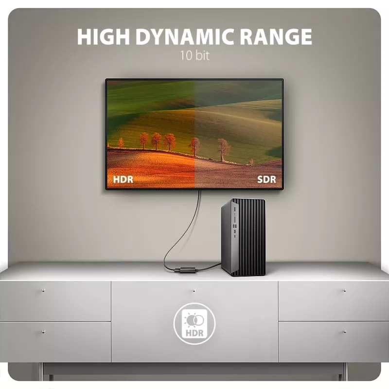 Adapteris Axagon RVD-HI20N DisplayPort į HDMI 2.0b, 4K/60Hz
