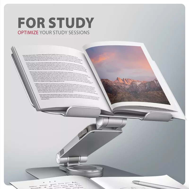 Axagon STND-LR Aliumininis stovas su 360° sukimu nešiojamiesiems kompiuteriams 10 inch–17,3 inch